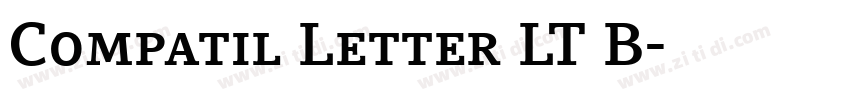 Compatil Letter LT B字体转换